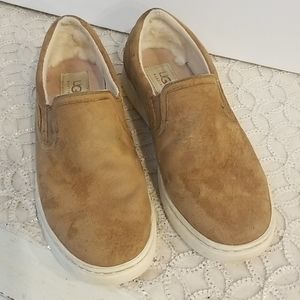 UGG Tan Suede Flats, Size 7